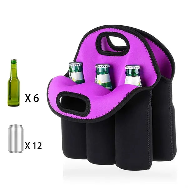 6 Pack Wine Bottle Neoprene Cooler