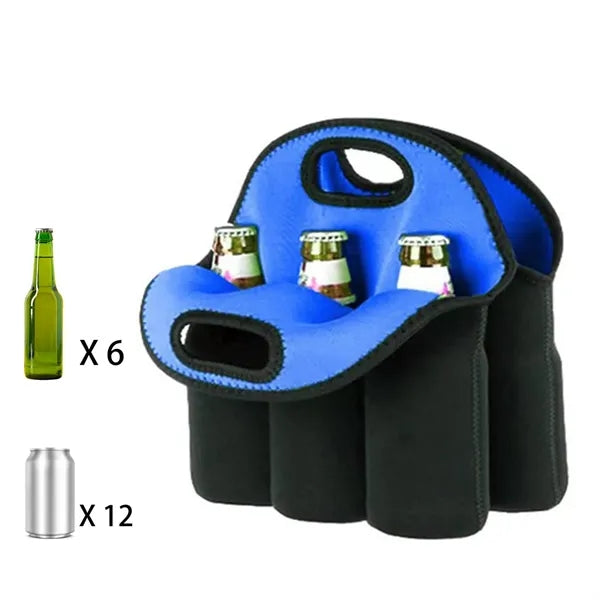 6 Pack Wine Bottle Neoprene Cooler