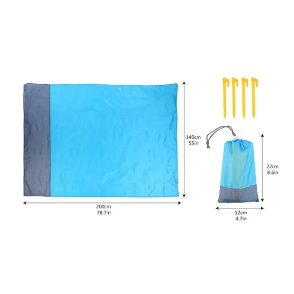 Waterproof Outdoor Picnic Blanket Camping Mat Stakes