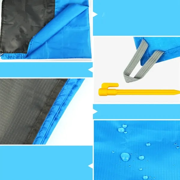 Waterproof Outdoor Picnic Blanket Camping Mat Stakes