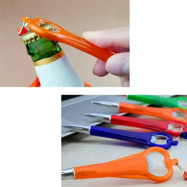 3-in-1 Bottle Opener Pen with Lanyard