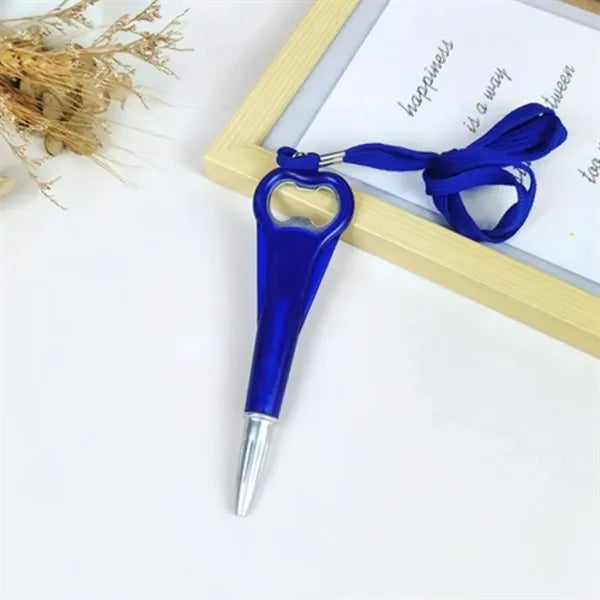 3-in-1 Bottle Opener Pen with Lanyard