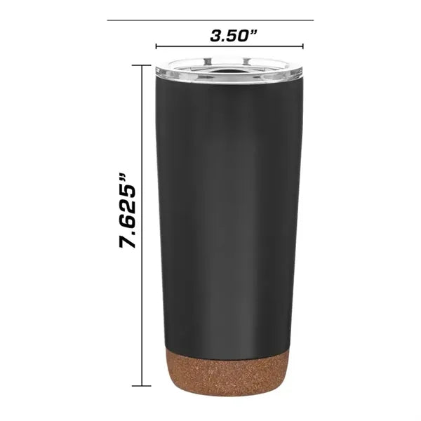 20oz. Insulated Stainless Steel Tumbler Cork Base Travel Cup