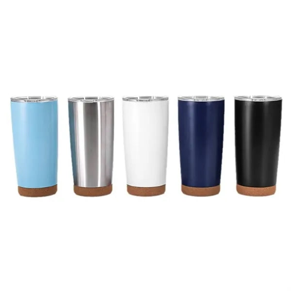 20oz. Insulated Stainless Steel Tumbler Cork Base Travel Cup
