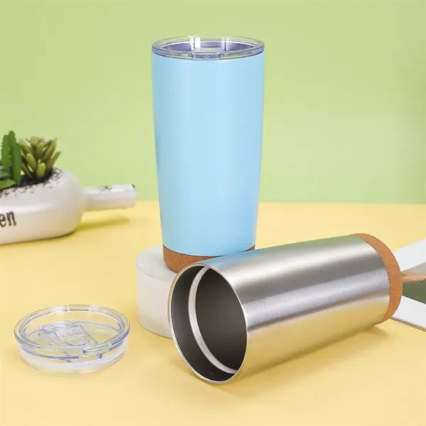 20oz. Insulated Stainless Steel Tumbler Cork Base Travel Cup