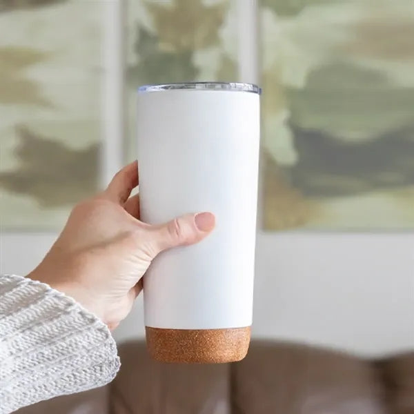 20oz. Insulated Stainless Steel Tumbler Cork Base Travel Cup