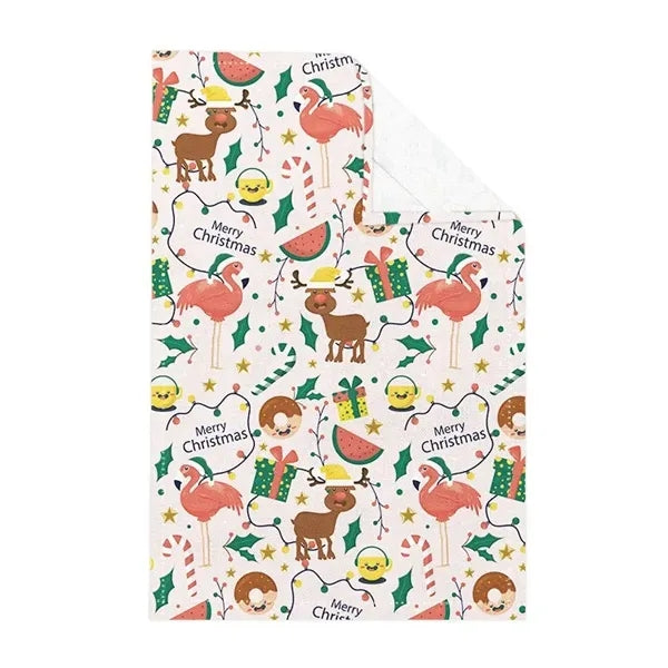 45%Cotton and 55%Linen Printed Tea Towel