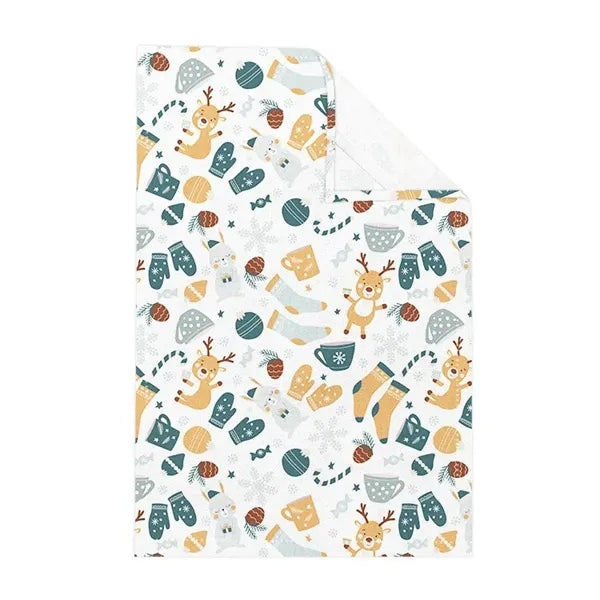 45%Cotton and 55%Linen Printed Tea Towel