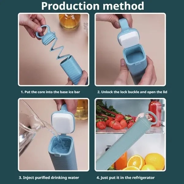 Ice Cube Tray with Lid Press
