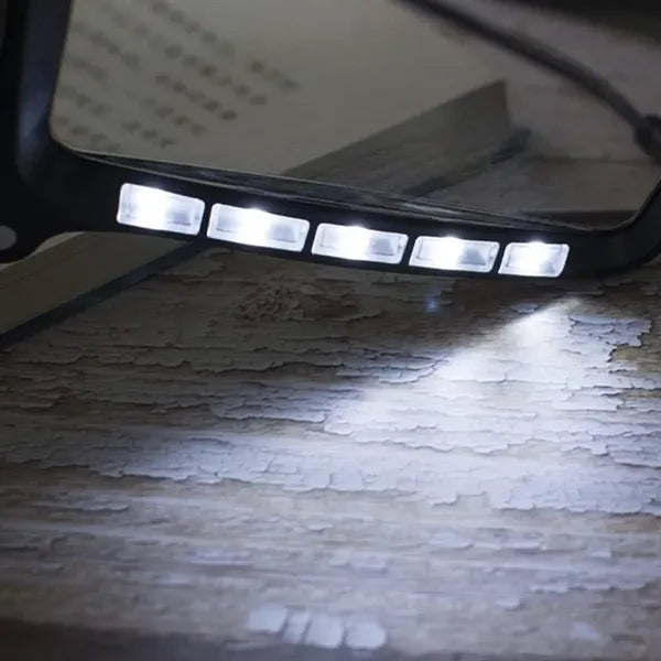 Large Rectangular Handheld Magnifier with Light