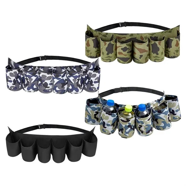 Camouflage 6 Beer Belt Bag Beverage Cans Holder Carrier