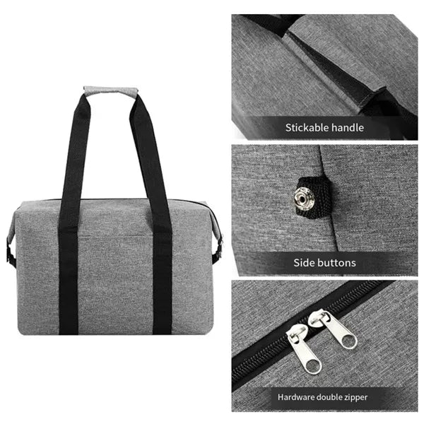 Collapsible Foldable Insulated Picnic Cooler Lunch Tote Bag