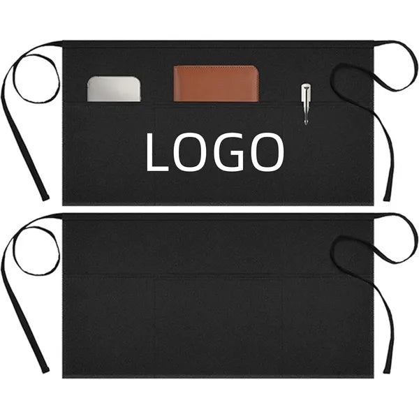 Waiter Half Apron with 3 Pockets