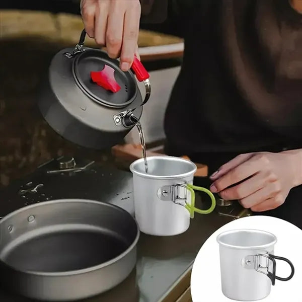 Camping Coffee Cup with Folding Handle
