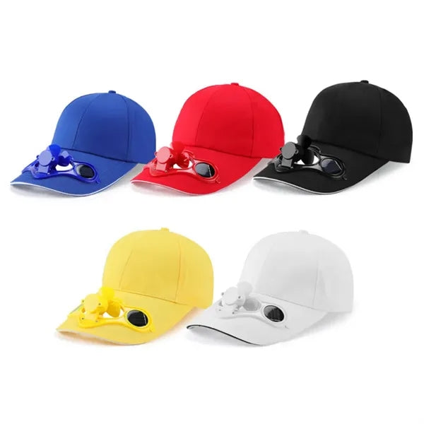 Solar Powered Fan Cap with Sun Protection