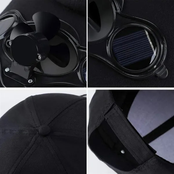 Solar Powered Fan Cap with Sun Protection