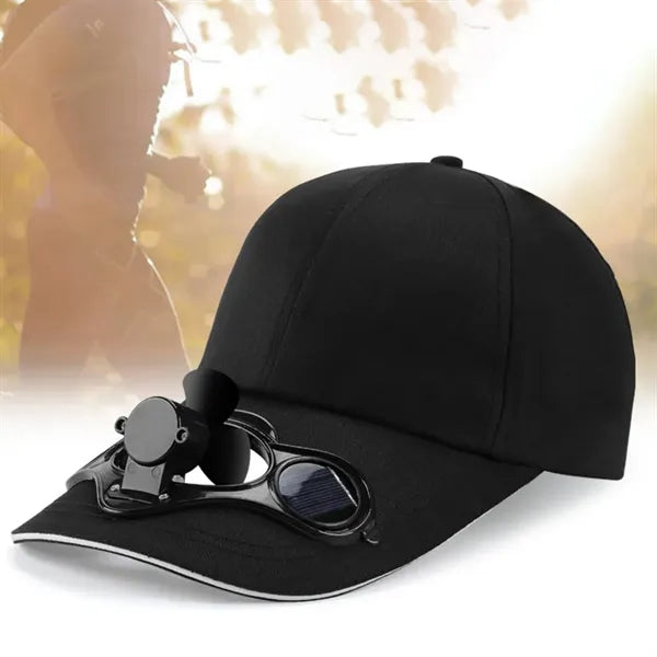 Solar Powered Fan Cap with Sun Protection