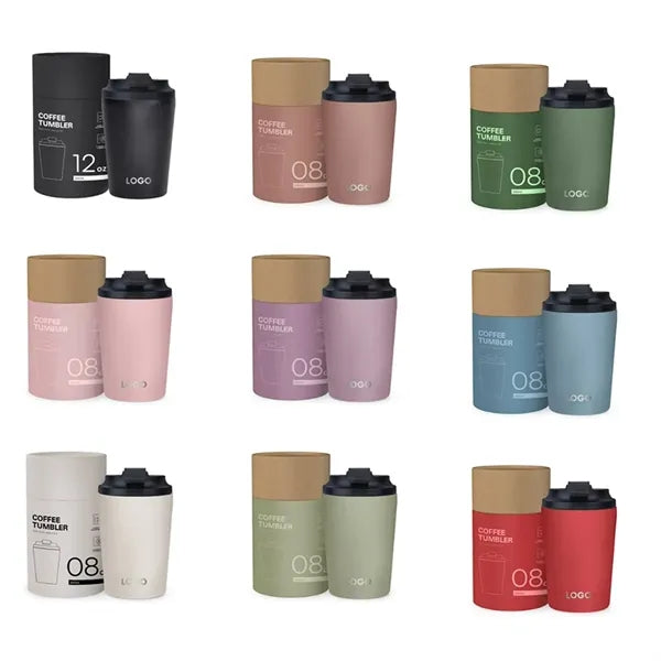 8/12Oz. Double Wall Coffee Tumbler with Eco Tube