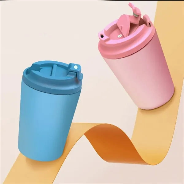 8/12Oz. Double Wall Coffee Tumbler with Eco Tube