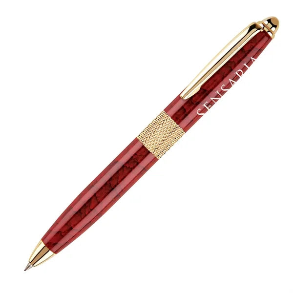 Athena Heavyweight Pen with Gold Accents