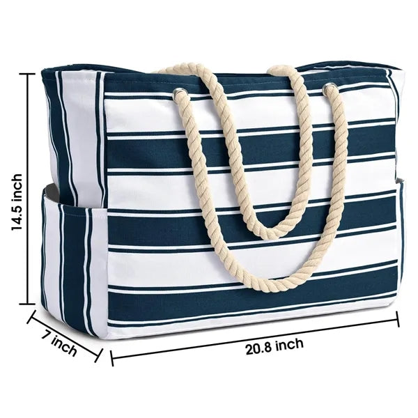 Zipper BeachTote Bags