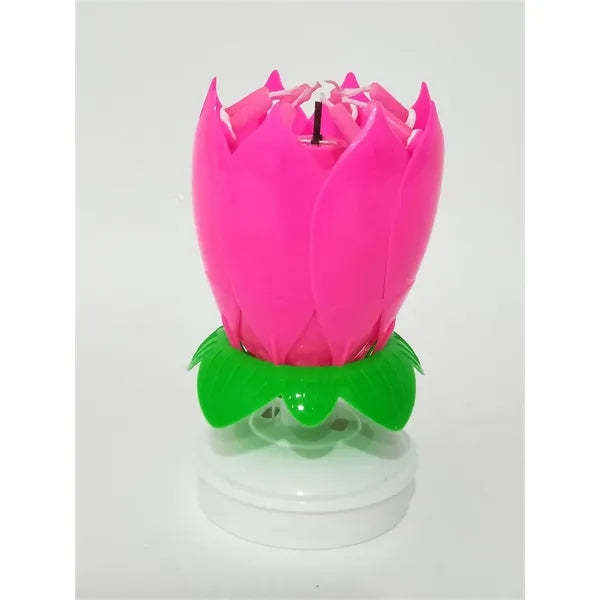 Lotus flower birthday candles