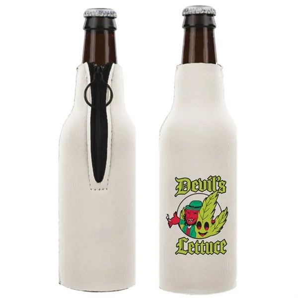 Neoprene 12 OZ. Bottle Cooler w/Zipper