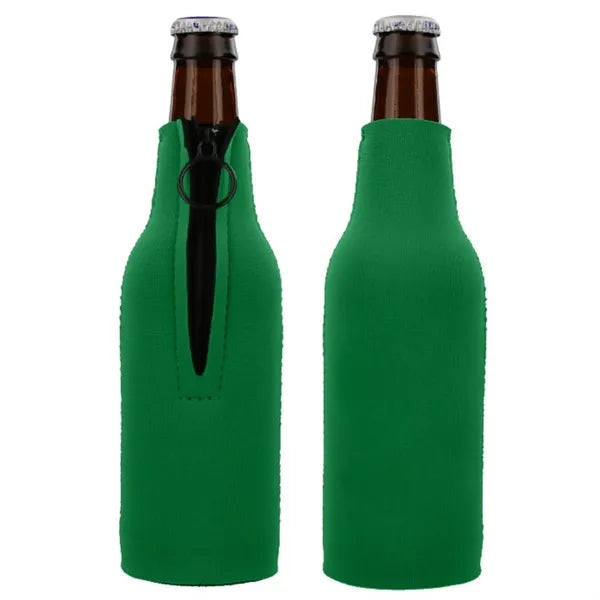 Neoprene 12 OZ. Bottle Cooler w/Zipper