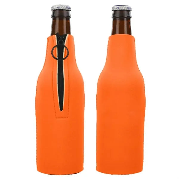 Neoprene 12 OZ. Bottle Cooler w/Zipper