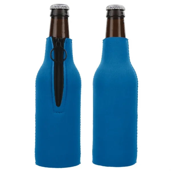 Neoprene 12 OZ. Bottle Cooler w/Zipper