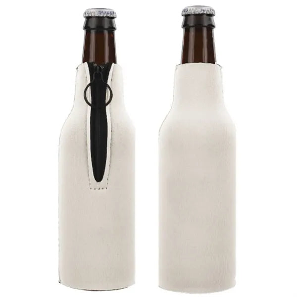 Neoprene 12 OZ. Bottle Cooler w/Zipper