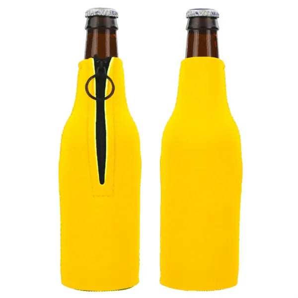 Neoprene 12 OZ. Bottle Cooler w/Zipper