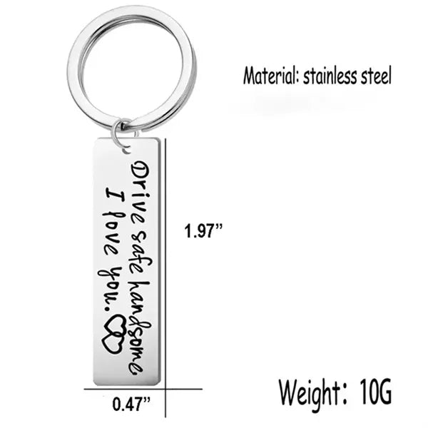 Double-sided Keychain Stainless Steel