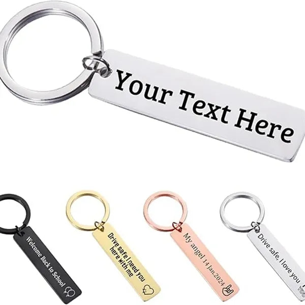 Double-sided Keychain Stainless Steel