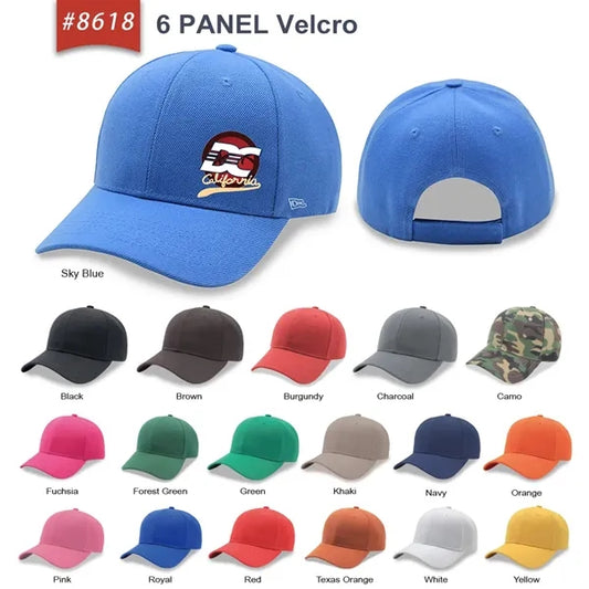 6 Panel Poly Twill Baseball Cap