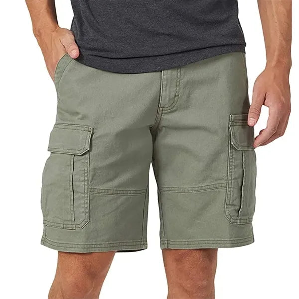 Men's Cargo Workwear Shorts with Multi - Pocket Design