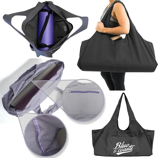 Travel Yoga Mat Canvas Tote Bag
