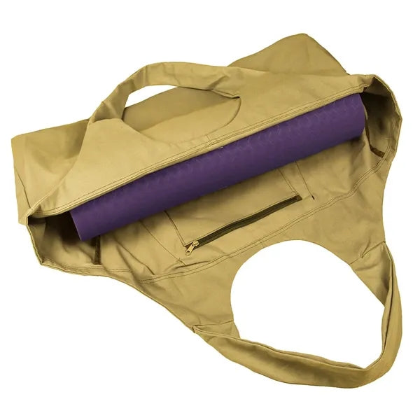 Travel Yoga Mat Canvas Tote Bag