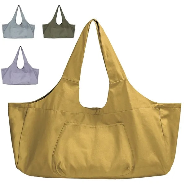 Travel Yoga Mat Canvas Tote Bag