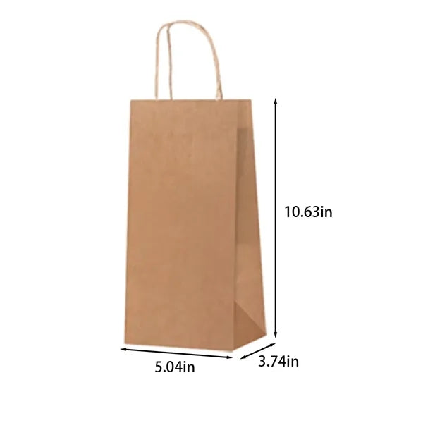 Kraft Paper Gift Wrap Bags with Handles Bulk
