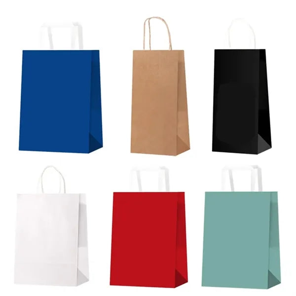 Kraft Paper Gift Wrap Bags with Handles Bulk