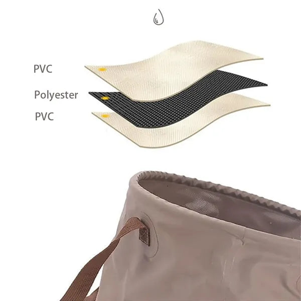 Portable 5 Gallon Collapsible Foldable Bucket Container