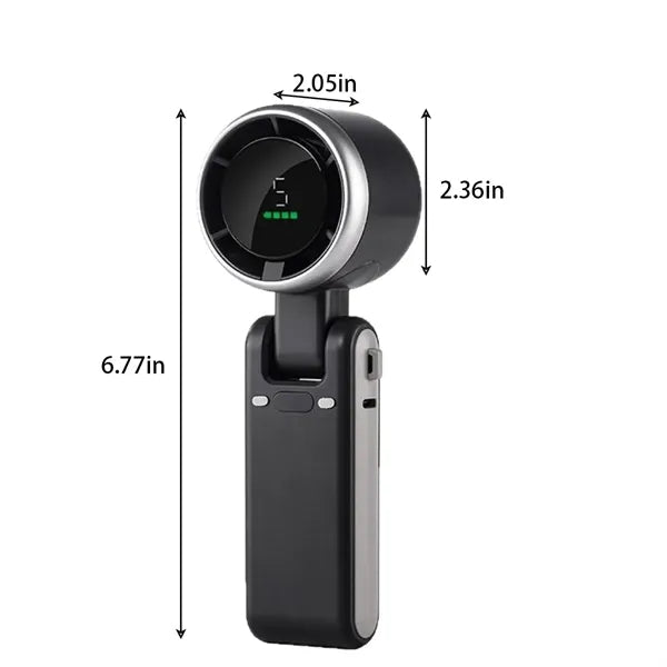 Rechargeable 5 Gear Portable Handheld Turbo Fan