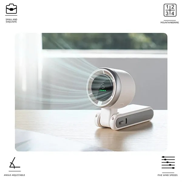 Rechargeable 5 Gear Portable Handheld Turbo Fan