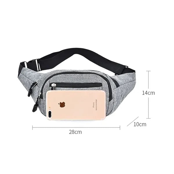 Durable Sport Waist Bag with Multiple Pockets