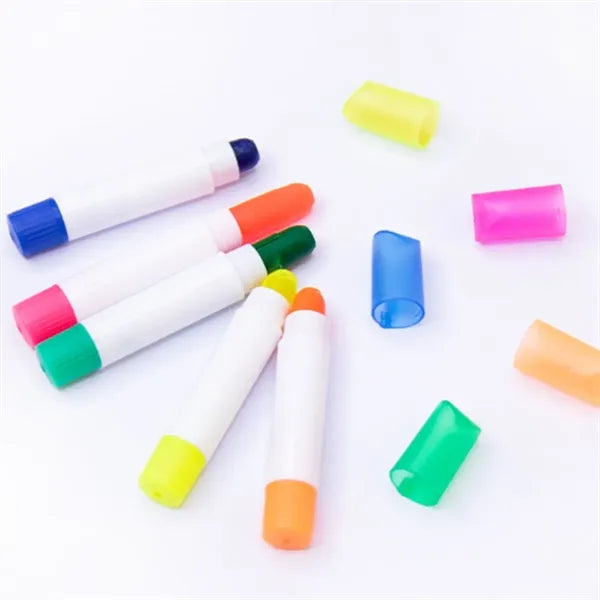 5 Piece Highlighter Marker Set in Clear Case