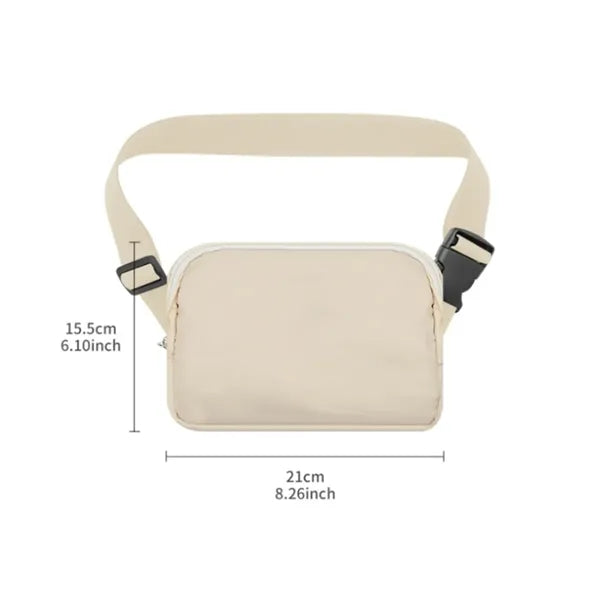 Unisex Running Belt Crossbody Bag with Adjustable Strap
