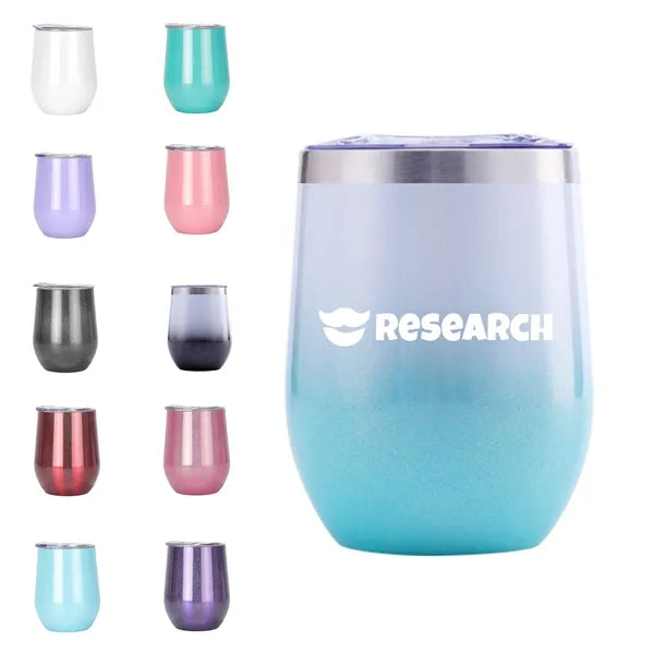12 Oz. Custom Stainless Steel Wine Tumblers