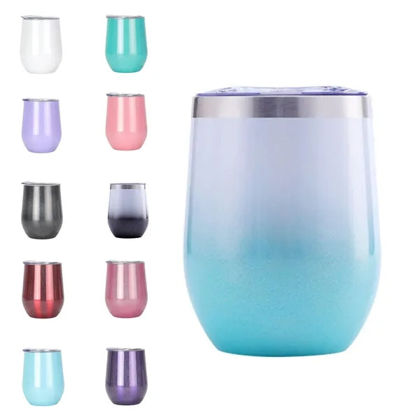 12 Oz. Custom Stainless Steel Wine Tumblers