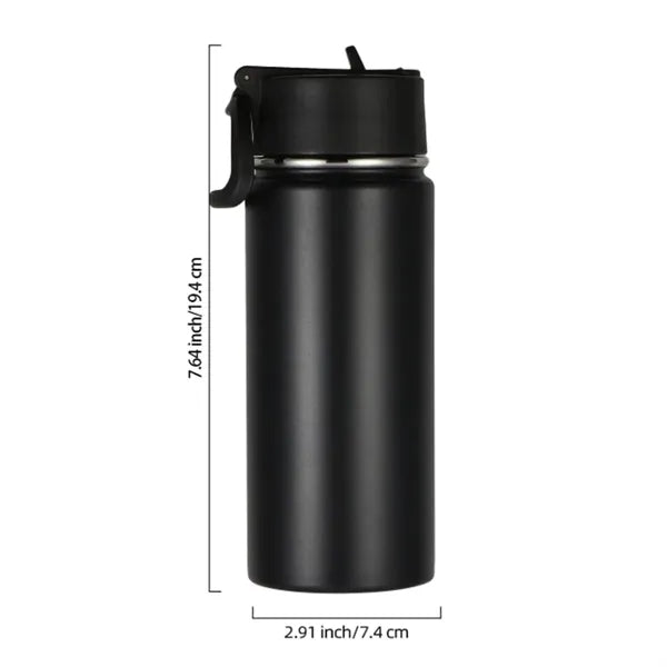 12oz Stainless Steel Insulated Sports Water Bottle